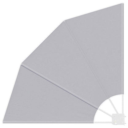 Balcony Privacy Screen 115 x 115 cm Polyester Grey