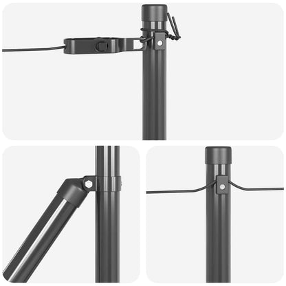 Embedded Fence Post 13 pcs Grey Powder-Coated Steel