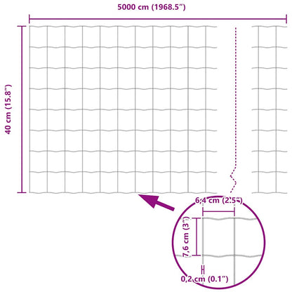 Euro Fence 0.4 x 50 m PVC-coated iron