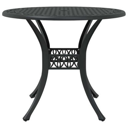 Garden Dining Set 5 pcs Black Aluminium