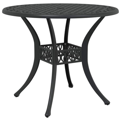 Garden Dining Set 5 pcs Black Aluminium