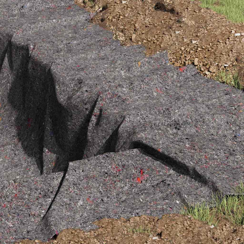 Pond Fleece Folding Grey 1 x 10 m Polyester and Cotton
