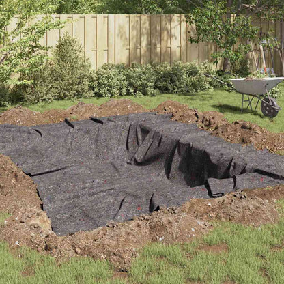 Pond Fleece Folding Grey 1 x 10 m Polyester and Cotton