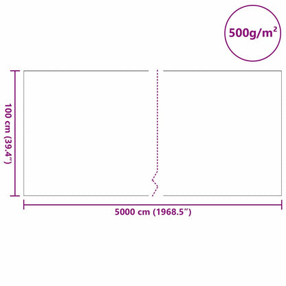 Pond Fleece Folding Grey 1 x 50 m Polyester and Cotton