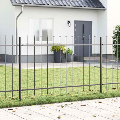 Garden Fence Woerden Grey 1.7 x 1 m Powder-coated Steel
