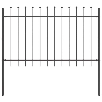 Garden Fence Woerden Grey 1.7 x 1 m Powder-coated Steel