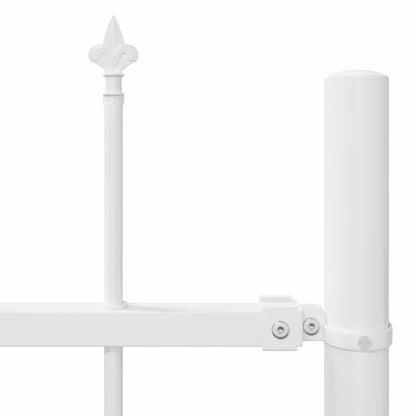 Garden Fence Woerden White 1.7 x 0.6 m Powder-coated Steel