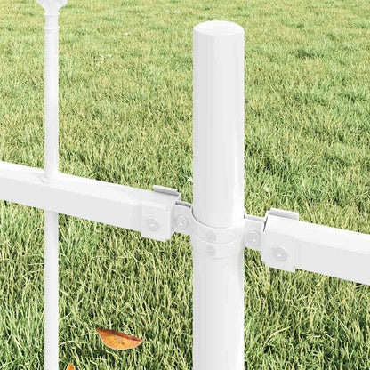 Garden Fence Woerden White 1.7 x 0.6 m Powder-coated Steel