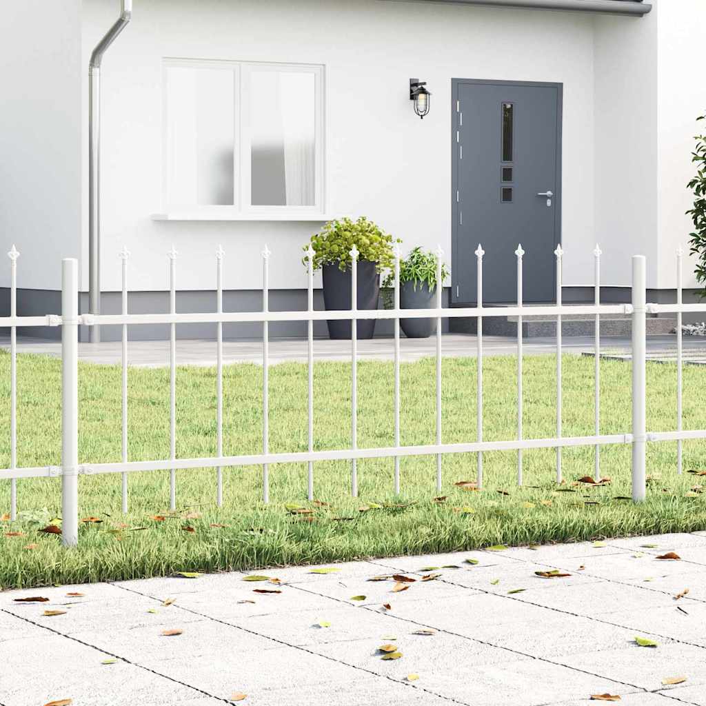 Garden Fence Woerden White 1.7 x 0.6 m Powder-coated Steel