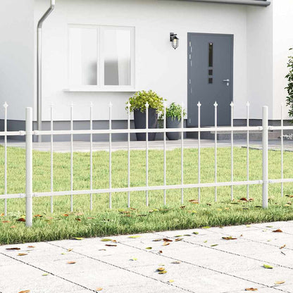 Garden Fence Woerden White 1.7 x 0.6 m Powder-coated Steel