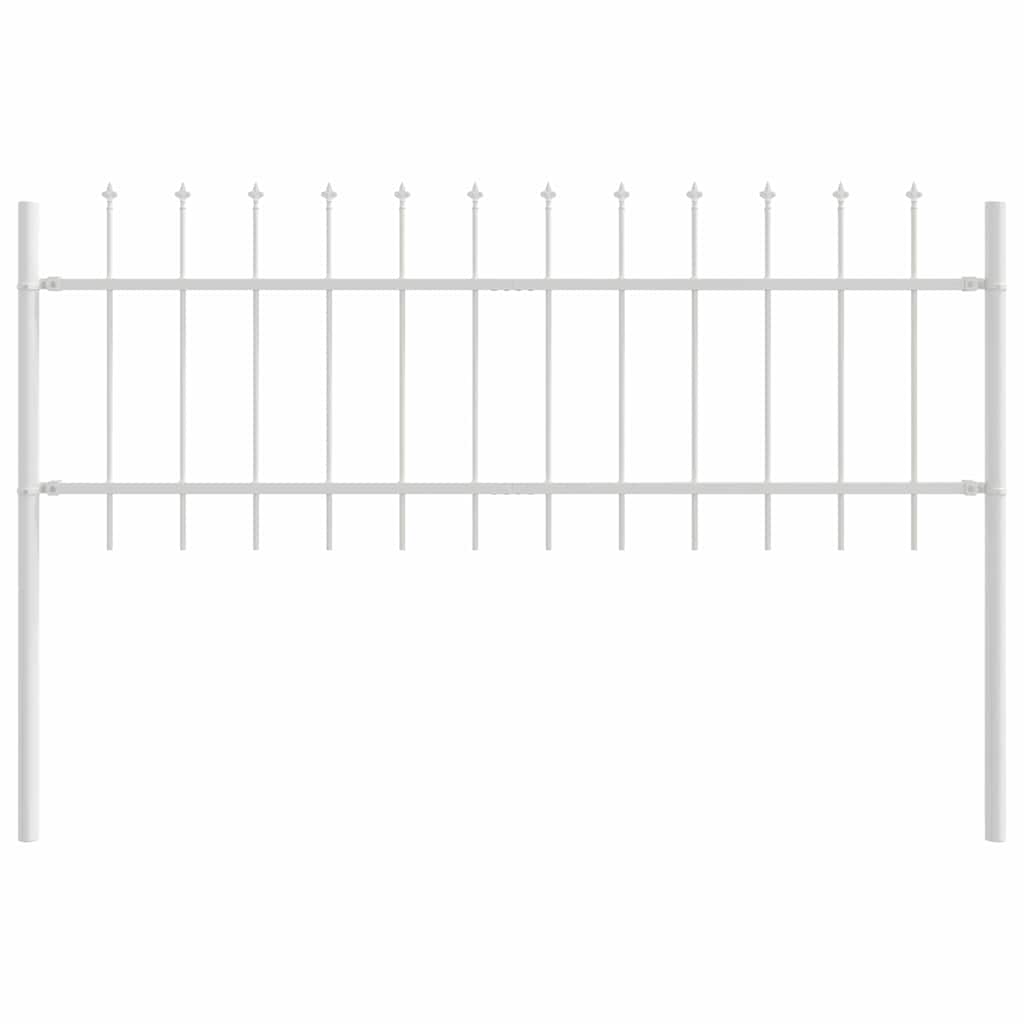 Garden Fence Woerden White 1.7 x 0.6 m Powder-coated Steel