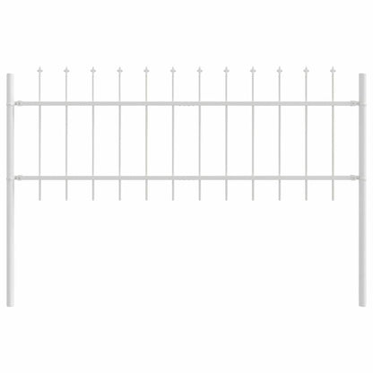 Garden Fence Woerden White 1.7 x 0.6 m Powder-coated Steel