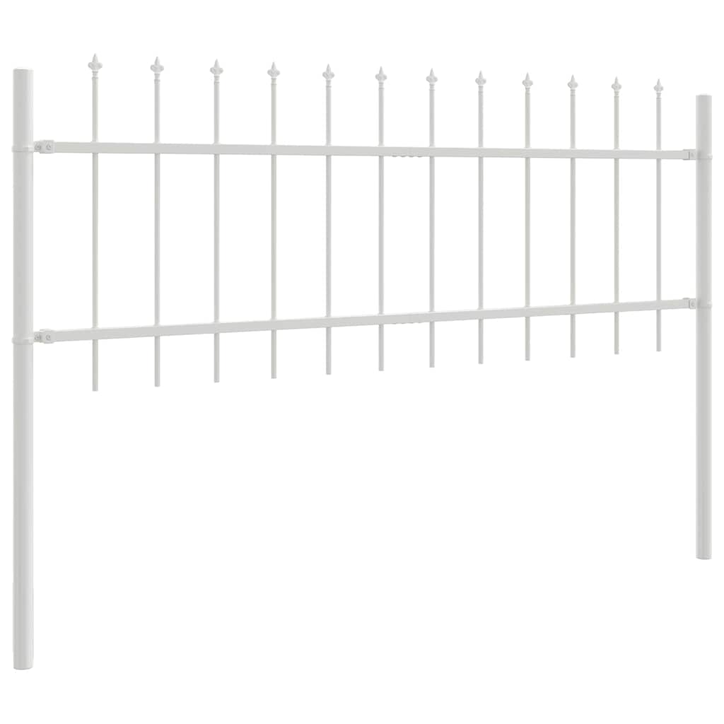 Garden Fence Woerden White 1.7 x 0.6 m Powder-coated Steel