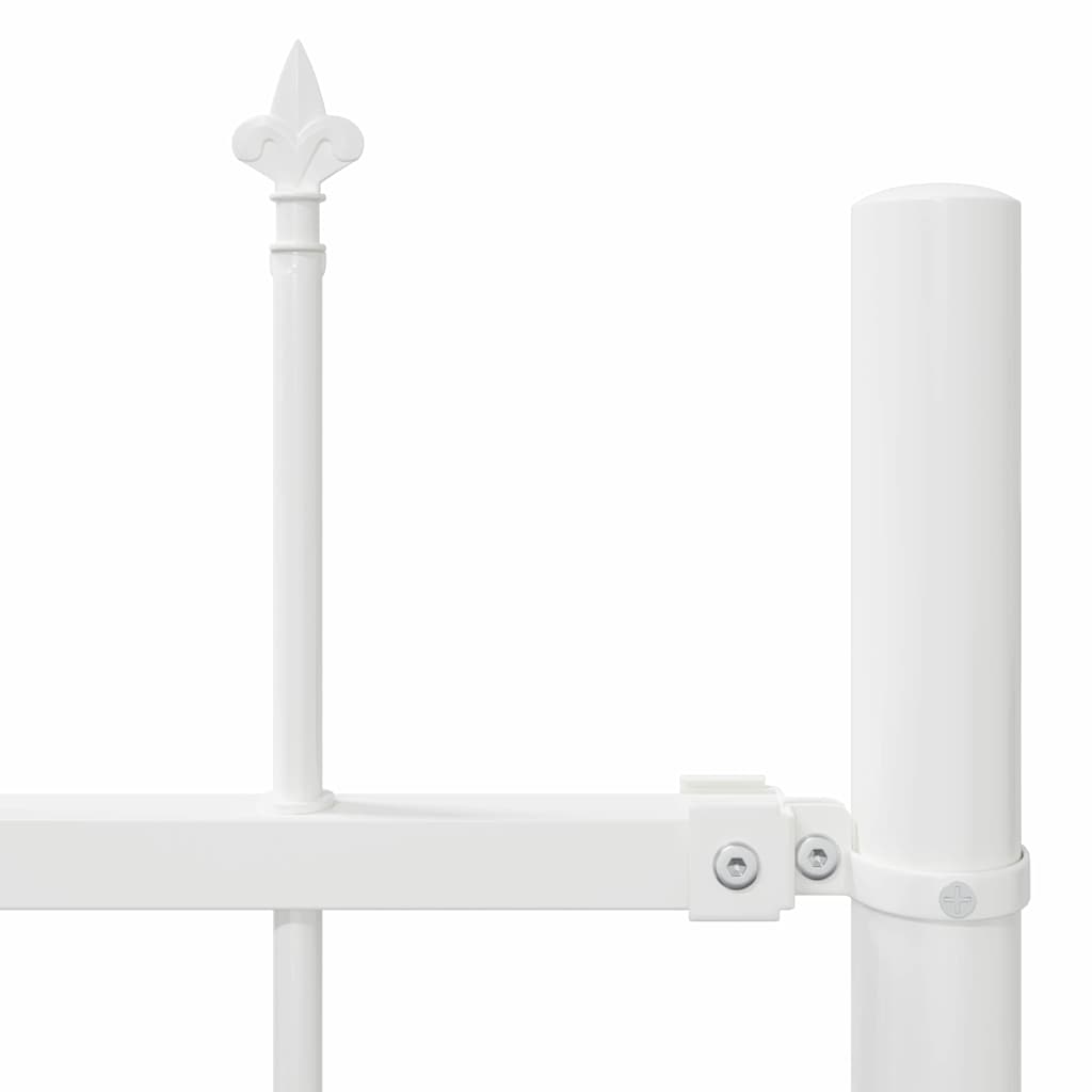 Garden Fence Woerden White 1.7 x 0.8 m Powder-coated Steel