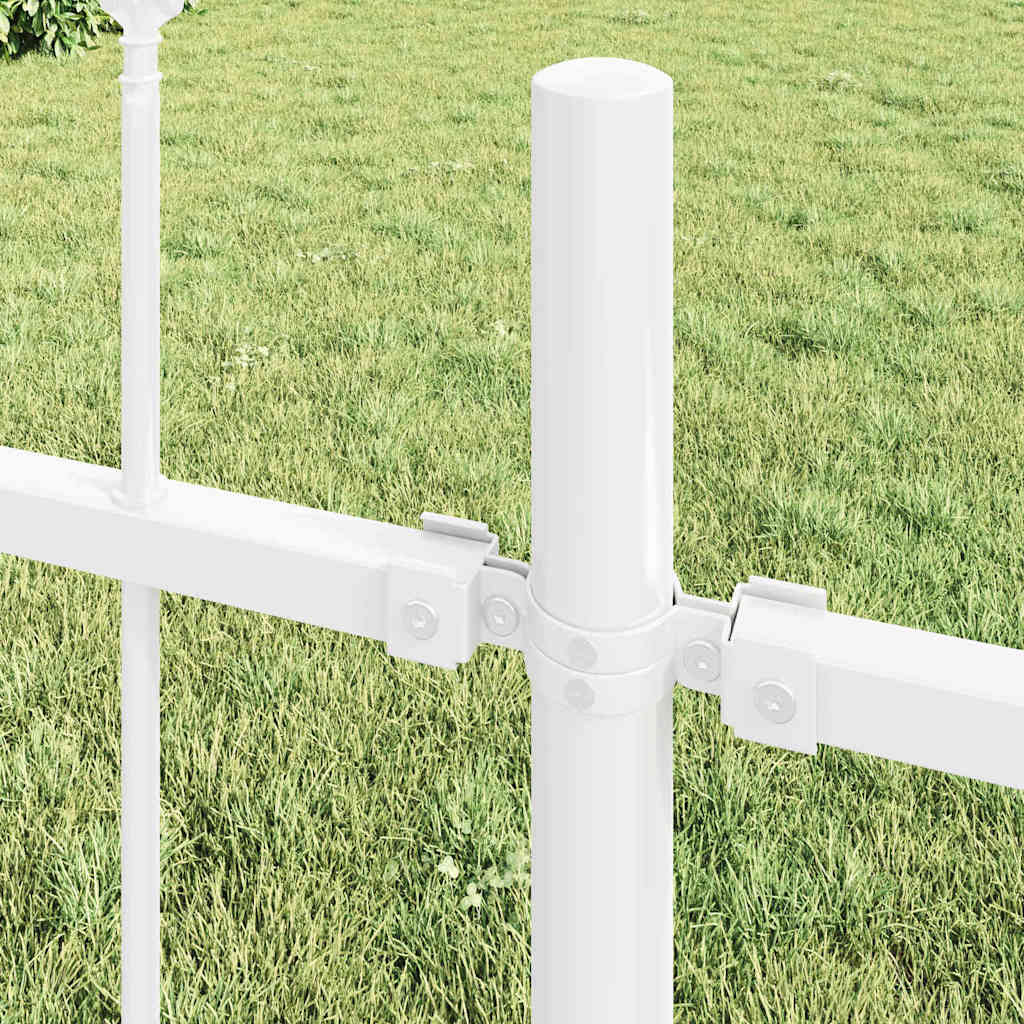 Garden Fence Woerden White 1.7 x 0.8 m Powder-coated Steel