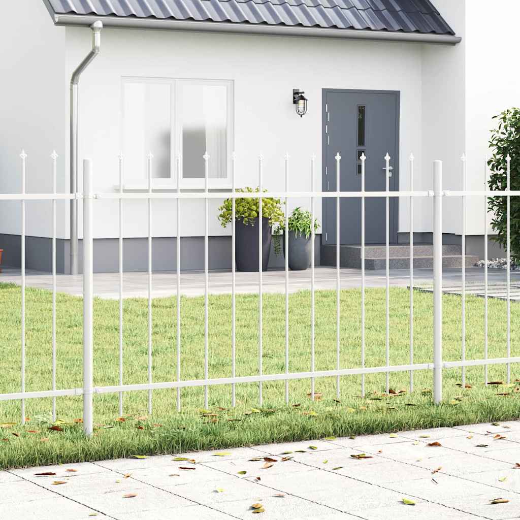 Garden Fence Woerden White 1.7 x 0.8 m Powder-coated Steel