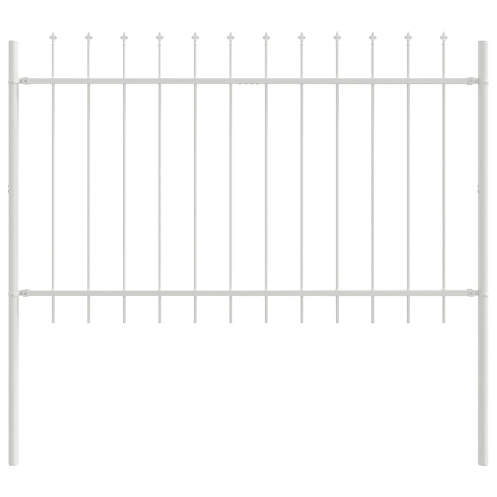 Garden Fence Woerden White 1.7 x 0.8 m Powder-coated Steel