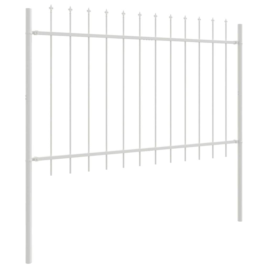 Garden Fence Woerden White 1.7 x 0.8 m Powder-coated Steel