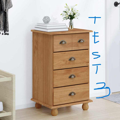 Chest of Drawer 5-Drawer ASKIM Brown 48.5 x 40 x 79 cm