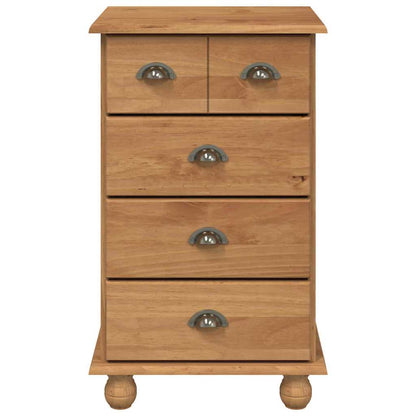 Chest of Drawer 5-Drawer ASKIM Brown 48.5 x 40 x 79 cm