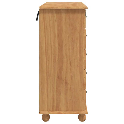 Chest of Drawer ASKIM Brown 91 x 40 x 95.5 cm Solid Pine Wood
