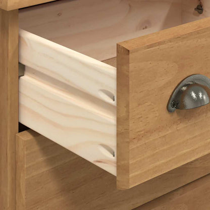 Chest of Drawer ASKIM Brown 91 x 40 x 79 cm Solid Pine Wood