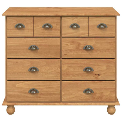 Chest of Drawer ASKIM Brown 91 x 40 x 79 cm Solid Pine Wood