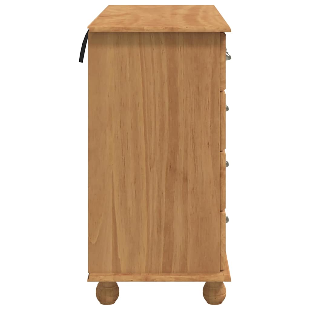 Chest of Drawer ASKIM Brown 91 x 40 x 79 cm Solid Pine Wood