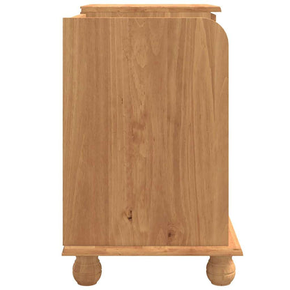 Storage Bench ASKIM Brown 100 x 39 x 62 cm Solid Pine Wood