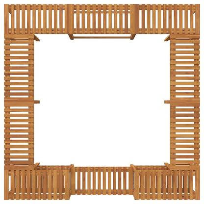 Hot Tub Surround Brown 230 x 230 cm Solid Acacia Wood