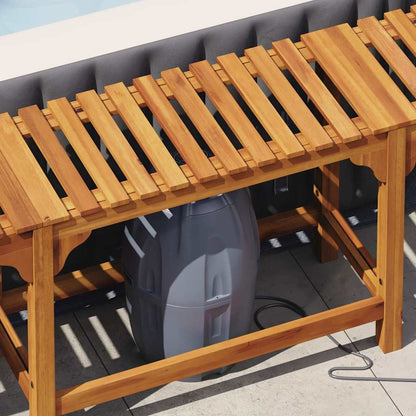 Hot Tub Surround Brown 255 x 255 x 55.5 cm Solid Acacia Wood