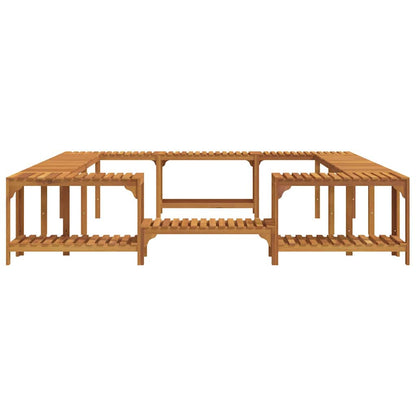 Hot Tub Surround Brown 255 x 255 x 55.5 cm Solid Acacia Wood