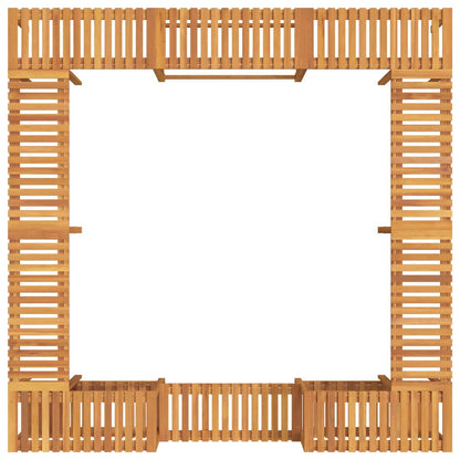Hot Tub Surround Brown 255 x 255 x 55.5 cm Solid Acacia Wood