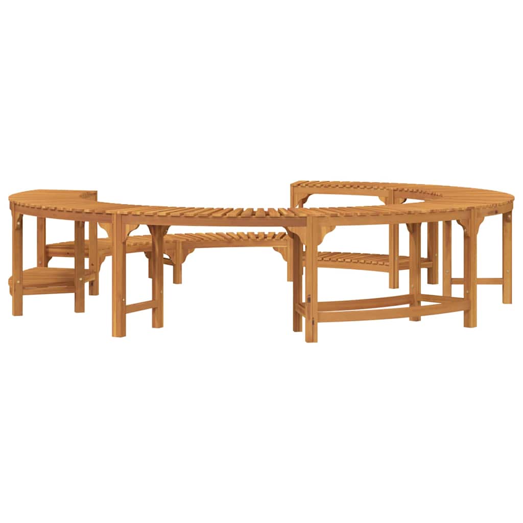 Hot Tub Surround Brown Ø255 x 55.5 cm Solid Acacia Wood
