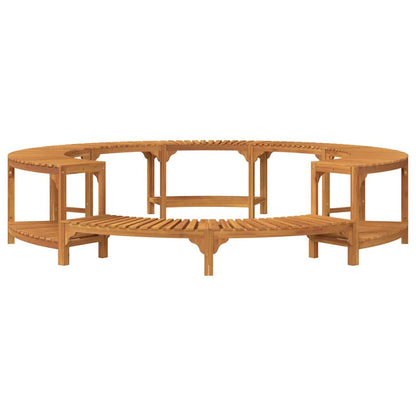 Hot Tub Surround Brown Ø255 x 55.5 cm Solid Acacia Wood