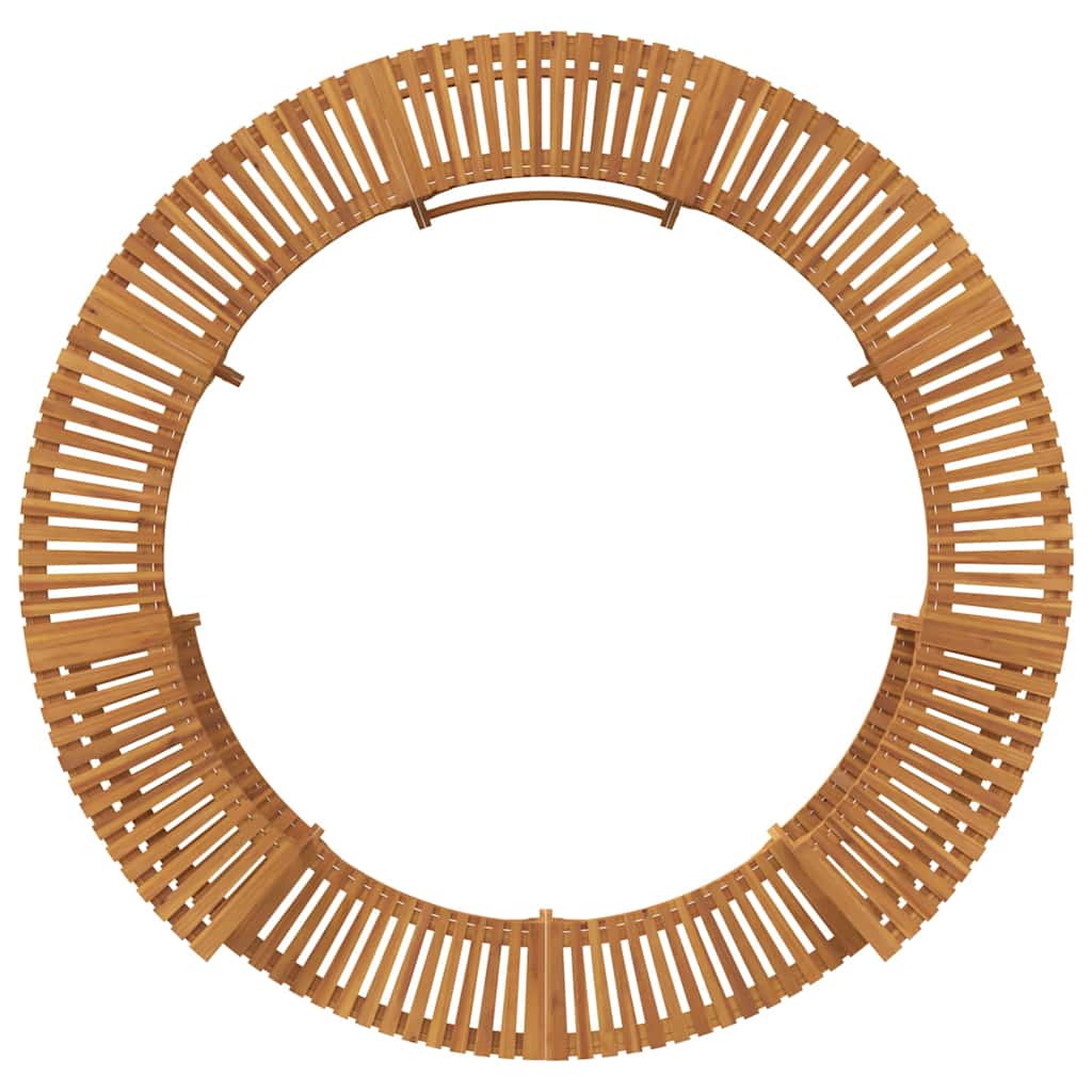 Hot Tub Surround Brown Ø275 x 55.5 cm Solid Acacia Wood