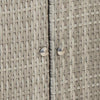 Storage Cabinet with Storage with Door Light Grey Rattan
