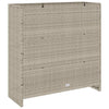 Storage Cabinet with Storage with Door Light Grey Rattan