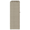 Storage Cabinet with Storage with Door Light Grey Rattan