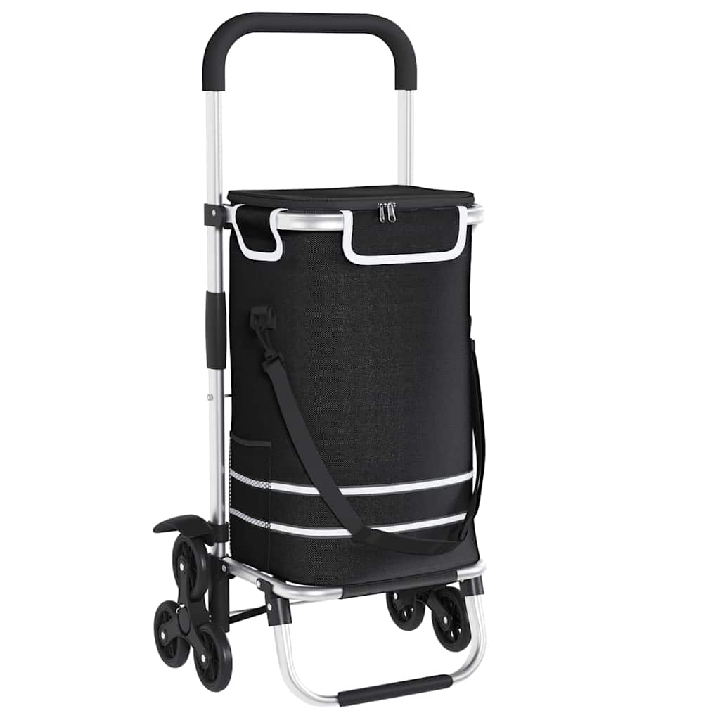 Shopping Trolley 1 Black 47 x 39 x 100.5 cm Oxford fabric