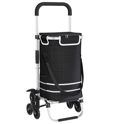 Shopping Trolley 1 Black 47 x 39 x 100.5 cm Oxford fabric
