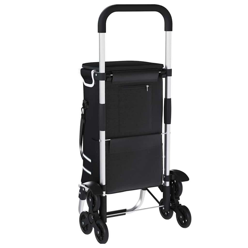 Shopping Trolley 1 Black 47 x 39 x 100.5 cm Oxford fabric