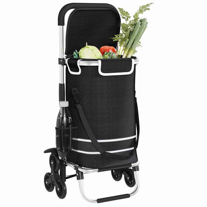 Shopping Trolley 1 Black 47 x 39 x 100.5 cm Oxford fabric