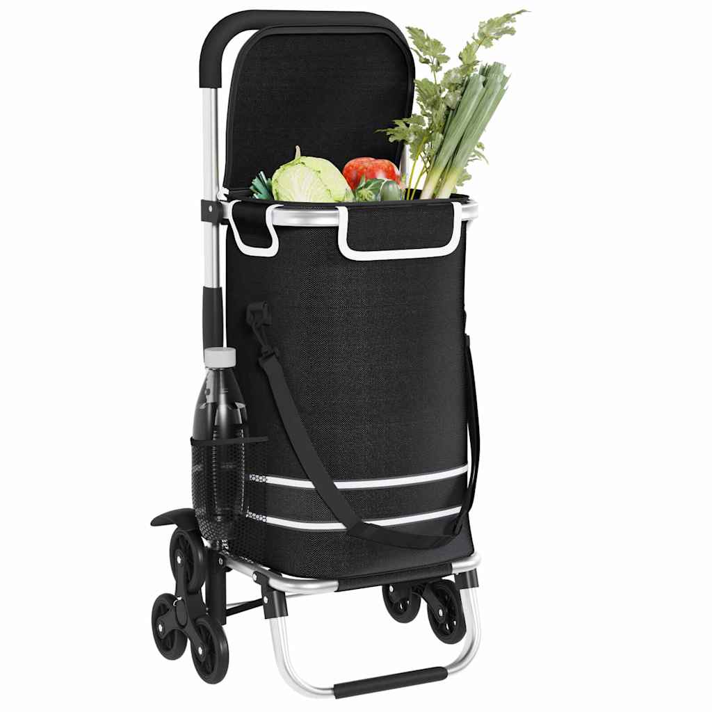 Shopping Trolley 1 Black 47 x 39 x 100.5 cm Oxford fabric