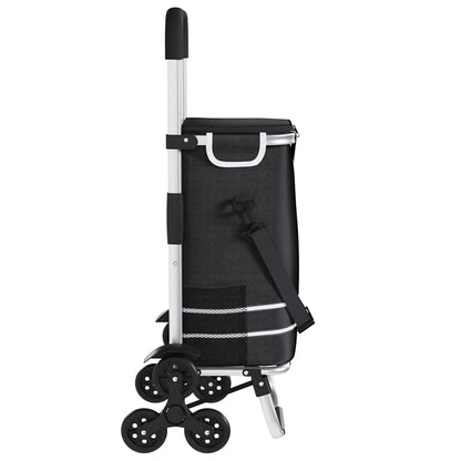 Shopping Trolley 1 Black 47 x 39 x 100.5 cm Oxford fabric