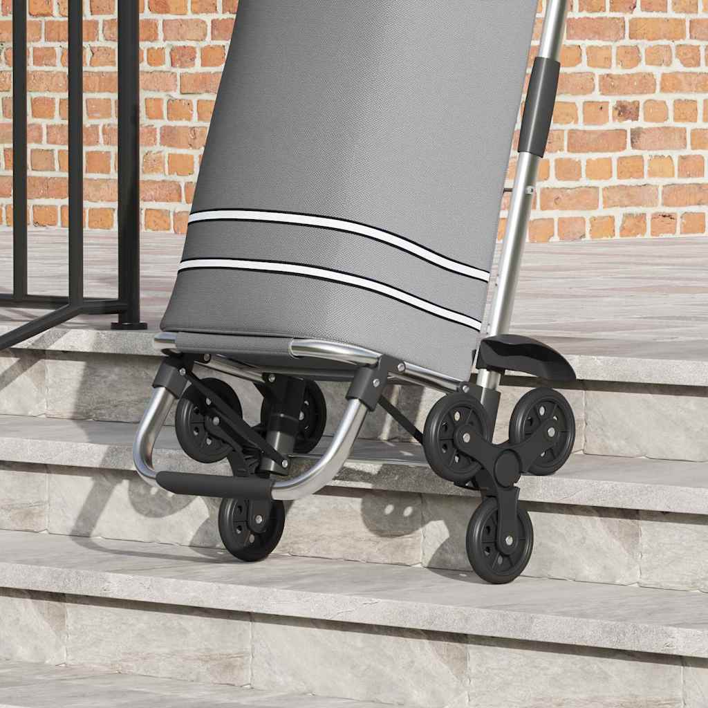 Shopping Trolley 1 Grey 47 x 39 x 100.5 cm Oxford fabric