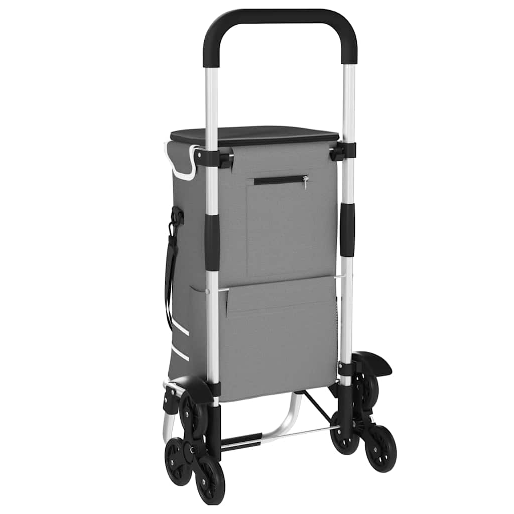 Shopping Trolley 1 Grey 47 x 39 x 100.5 cm Oxford fabric
