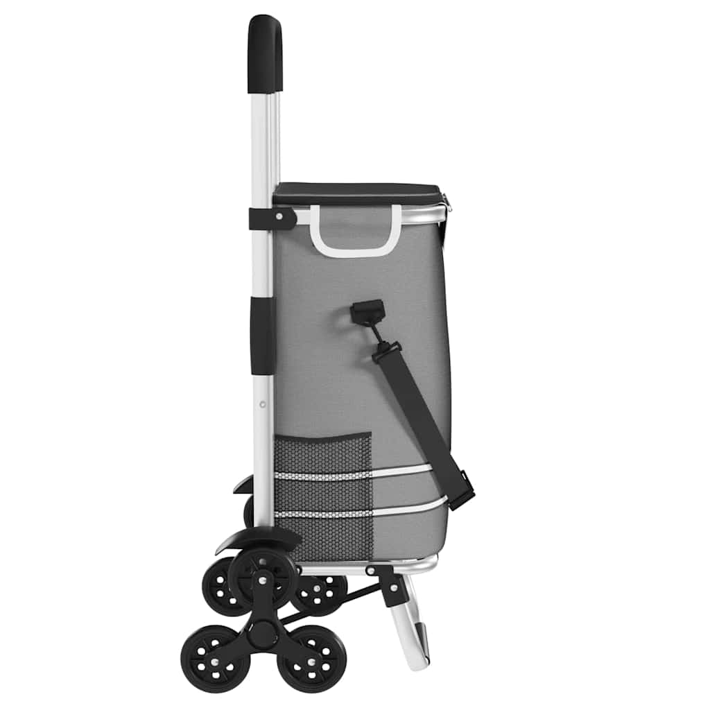 Shopping Trolley 1 Grey 47 x 39 x 100.5 cm Oxford fabric