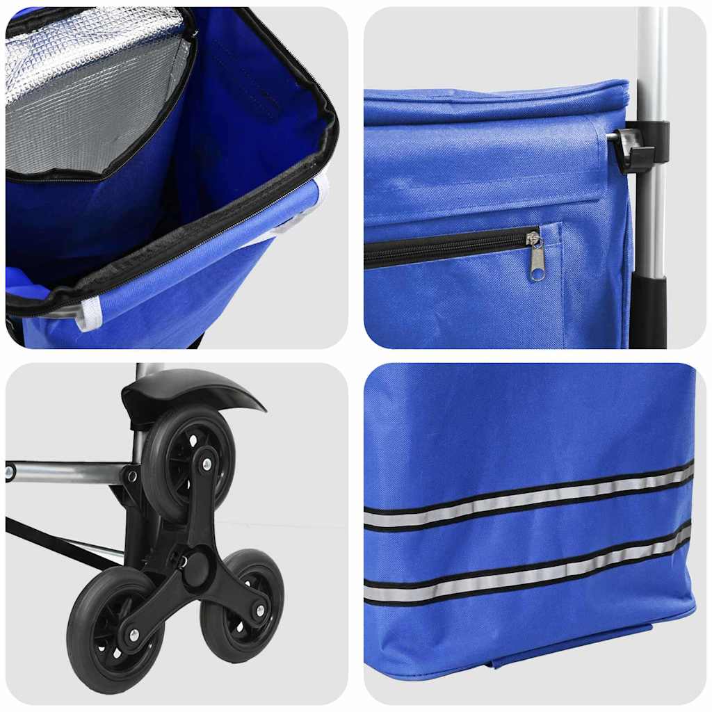 Shopping Trolley 1 Blue 47 x 39 x 100.5 cm Oxford fabric