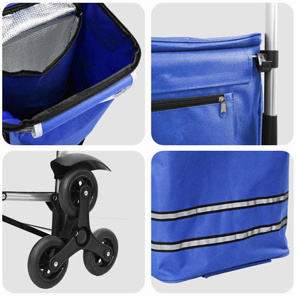 Shopping Trolley 1 Blue 47 x 39 x 100.5 cm Oxford fabric